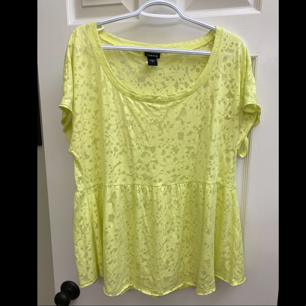 Torrid Sheer Skull Blouse 0x